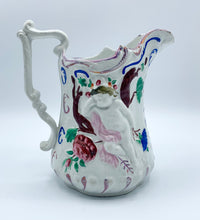 Load image into Gallery viewer, Antique Hand Painted Lustreware Cherub Jug
