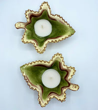 Load image into Gallery viewer, Pair of Vintage Studio Pottery Leaf Dishes
