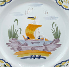 Load image into Gallery viewer, Hand-Painted French Faience Plate by MBFA Pornic
