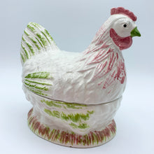 Load image into Gallery viewer, Rare Hand-Painted Vintage Michel Caugant Faience Chicken
