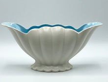 Load image into Gallery viewer, Blue &amp; White Scalloped Edge Vase
