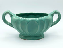 Load image into Gallery viewer, Vintage Green Twin Handle Mantle Vase
