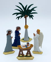 Load image into Gallery viewer, Rare Vintage Hand-Cast German Nativity Set
